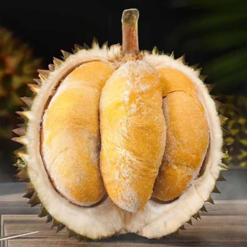 正宗马来西亚黑刺榴莲D200原装进口液氮冷冻带壳整果