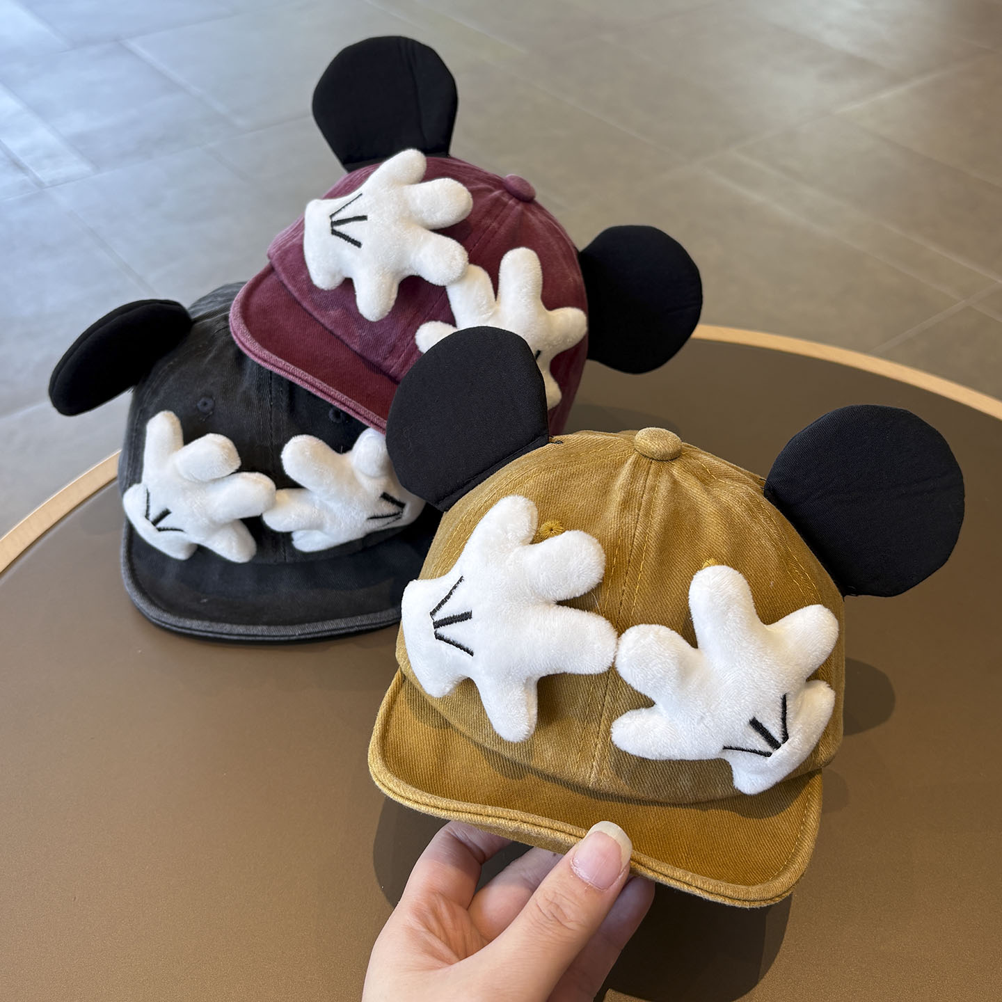 婴儿帽子春秋复古做旧软檐鸭舌帽婴幼儿可爱防风宝宝秋季棒球帽秋