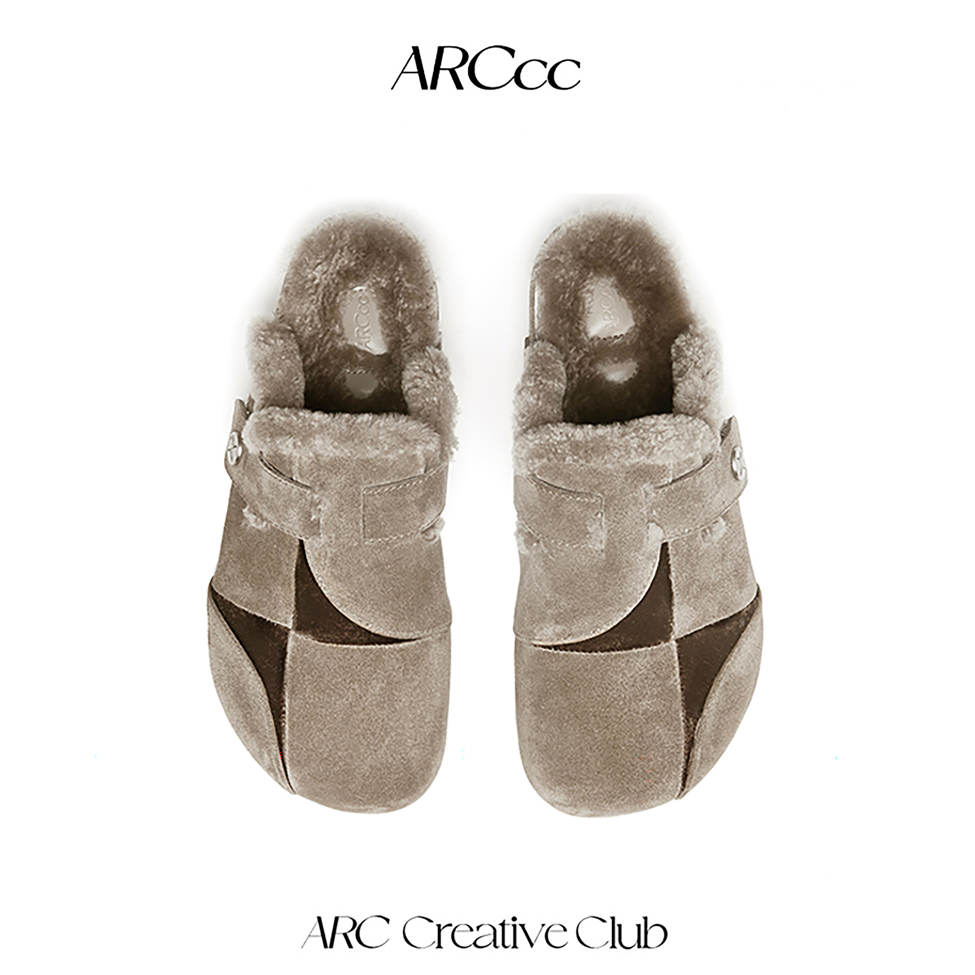 ARCcc Quadrant Q01 象限系列加绒勃肯鞋 毛毛包头拖鞋 男女通用