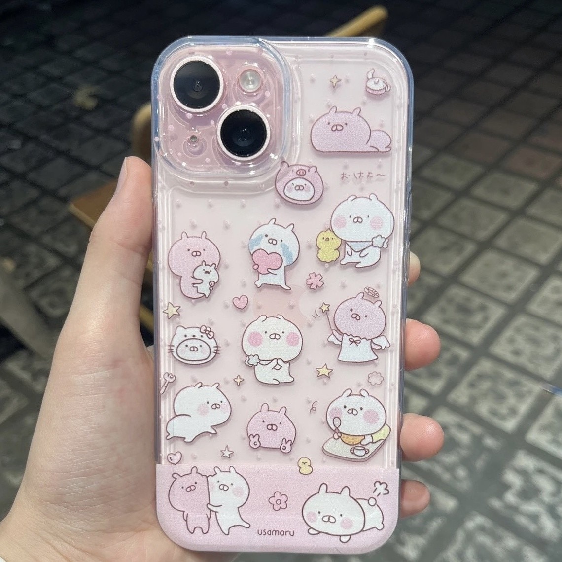 可爱兔丸子适太空壳适用iphone16Promax手机壳华为P70vivo小米15