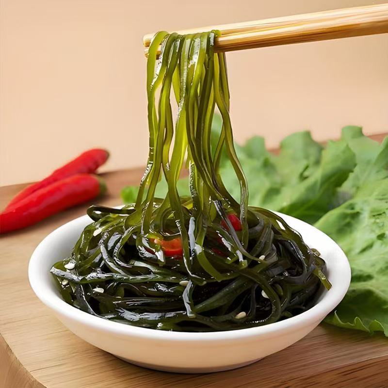 【无盐粒浓缩海带丝】约15倍泡发率，免煮速食