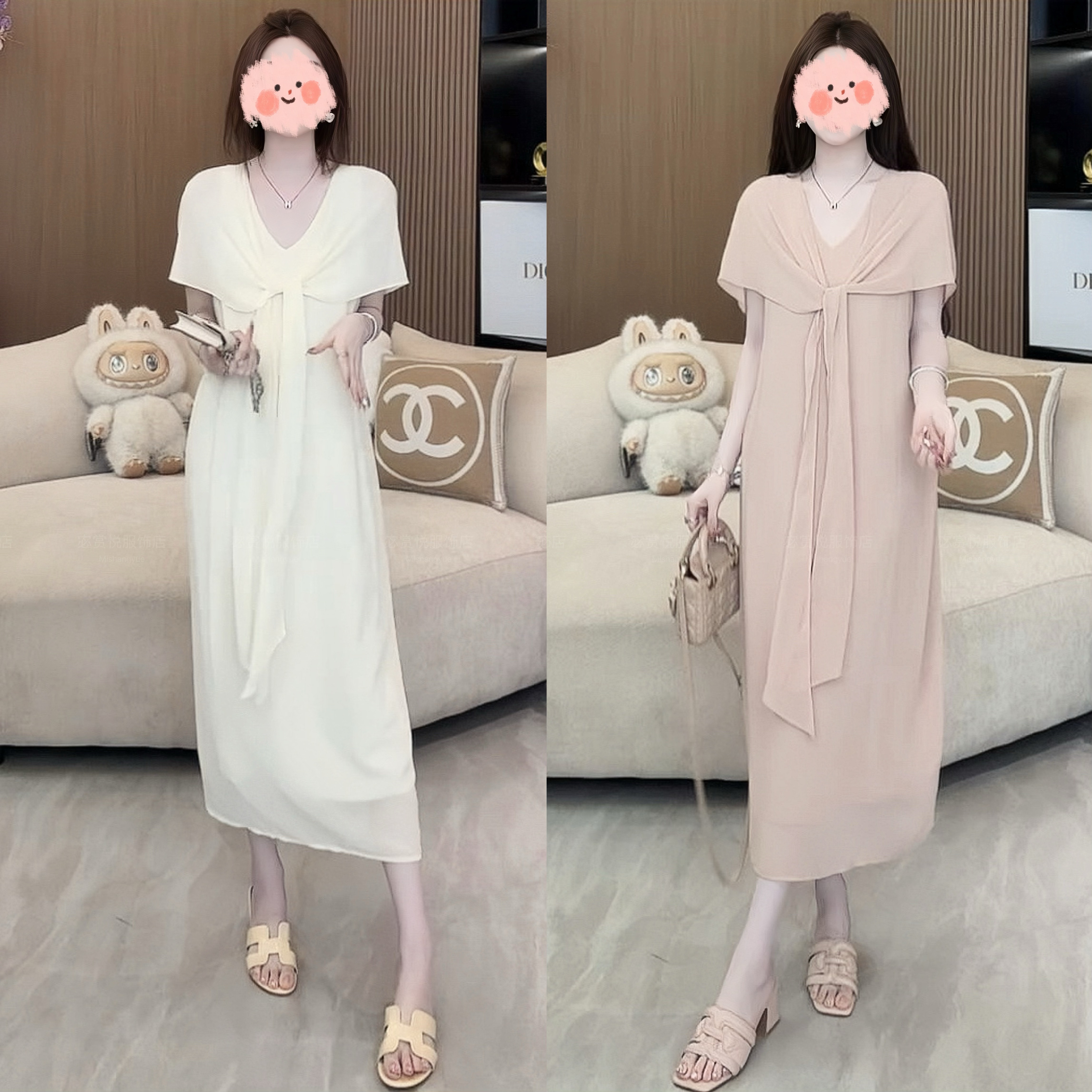 2025夏季新款老钱风轻奢感高级风纯欲显瘦舒适感洋气衣服连衣裙女