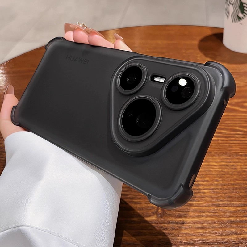 适用华为Pura80ultra手机壳mate60冰雾磨砂nova13透明p60防摔软壳