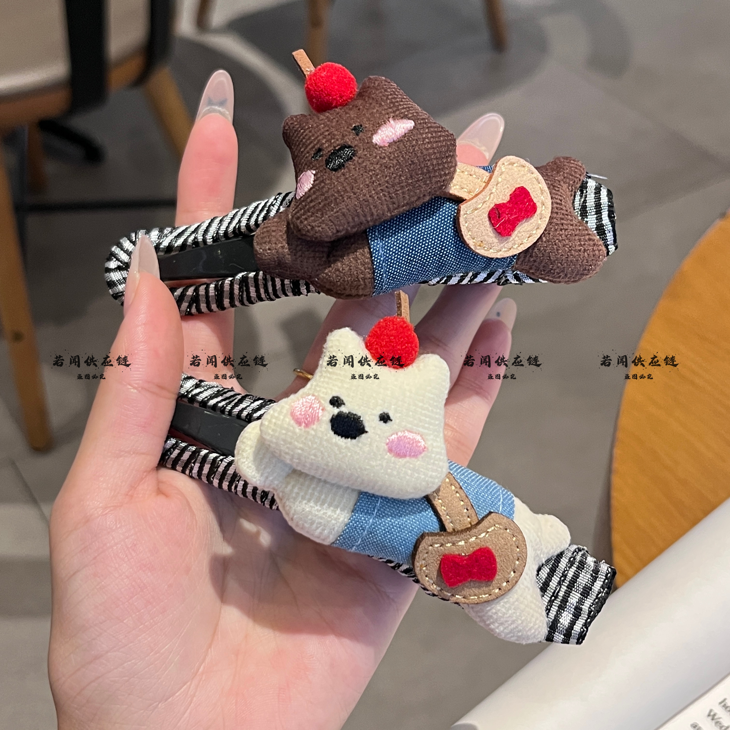 可爱小狗挎包发夹后脑勺盘发抓夹高级感鸭嘴夹子头饰一字夹发卡女