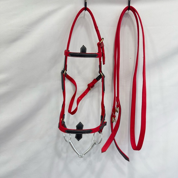 新款三层加厚水勒马嚼子带骑马缰绳一套高品质骑马专用大马