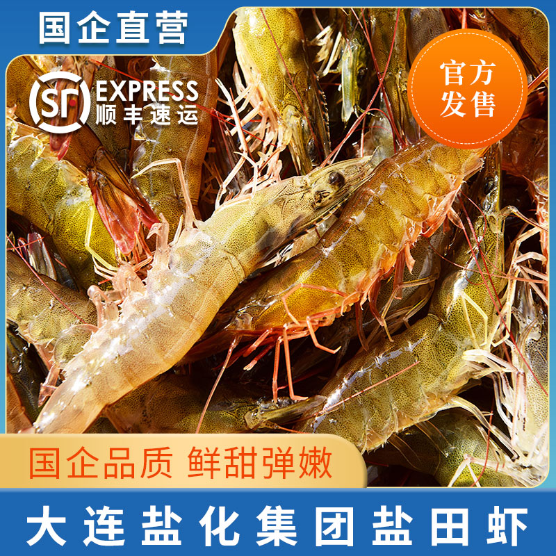 【活虾速冻】3斤复州湾盐场盐田虾(平均25-30只/斤)【有大有小】