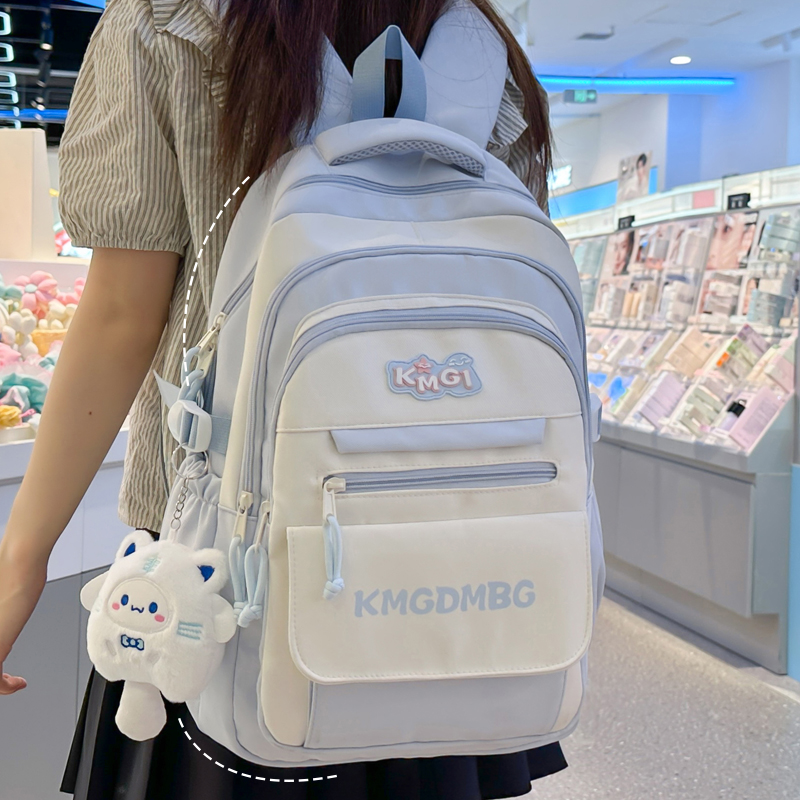 小清新可爱书包女小学生3到6年级轻便减负初中女生大容量双肩背包