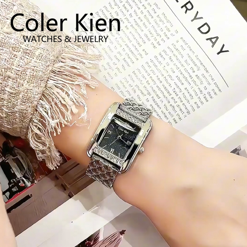 ColerKien【璀璨满天星】送女友送老婆爆款百搭防水方形时尚手表女