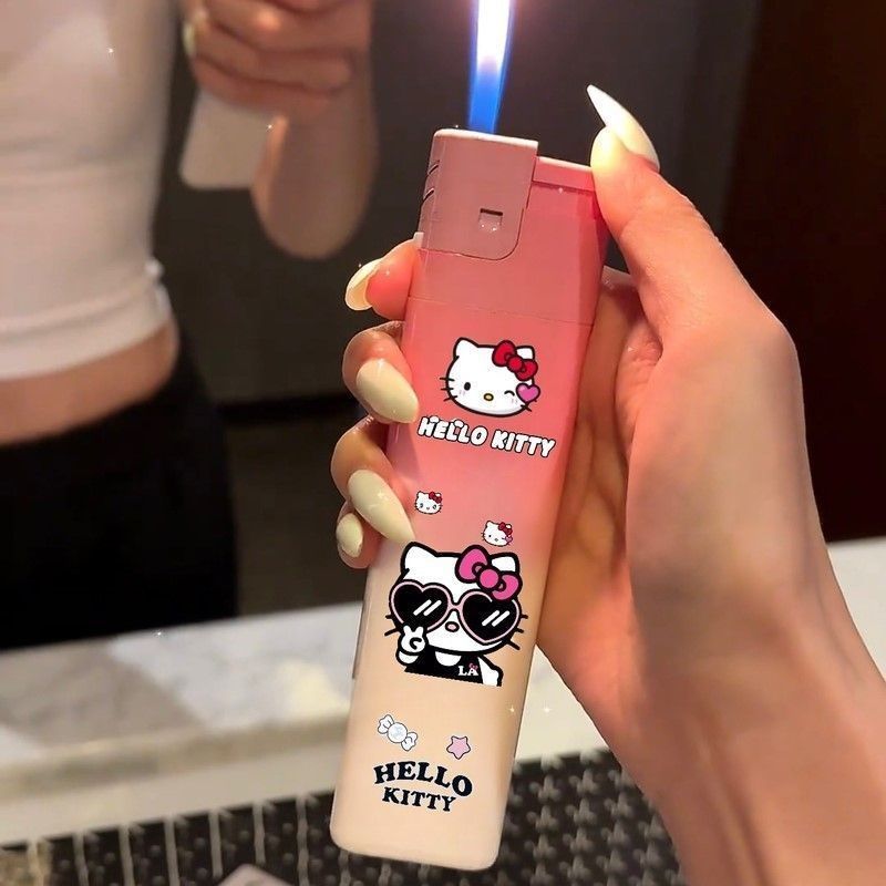卡通kt猫渐变超大号打火机巨无霸巨型超大打火搞怪整蛊情人节礼物