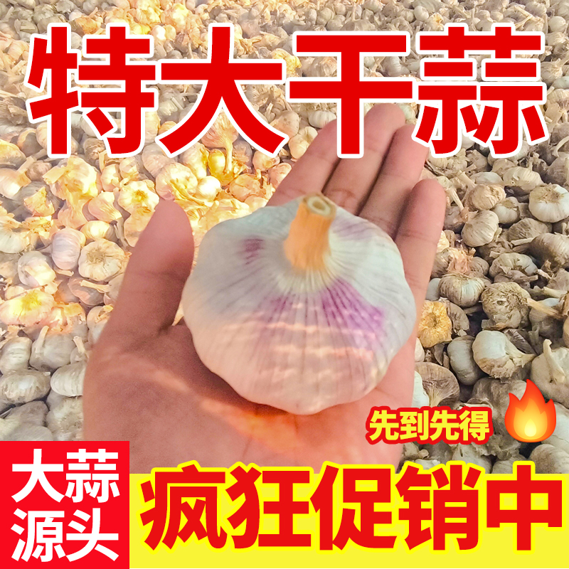 【邳州精品大蒜】自然晾晒新鲜紫白皮大蒜可种性价比大蒜头干蒜5斤