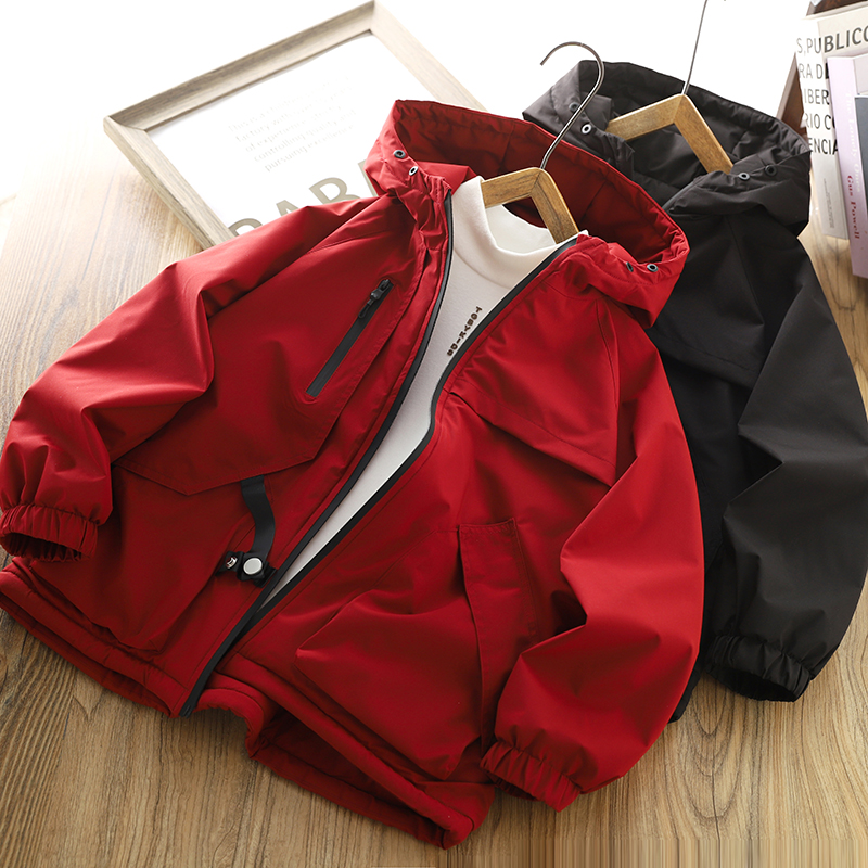 男童加绒外套2025秋冬新款儿童棉服防风上衣中大童装加厚保暖棉袄