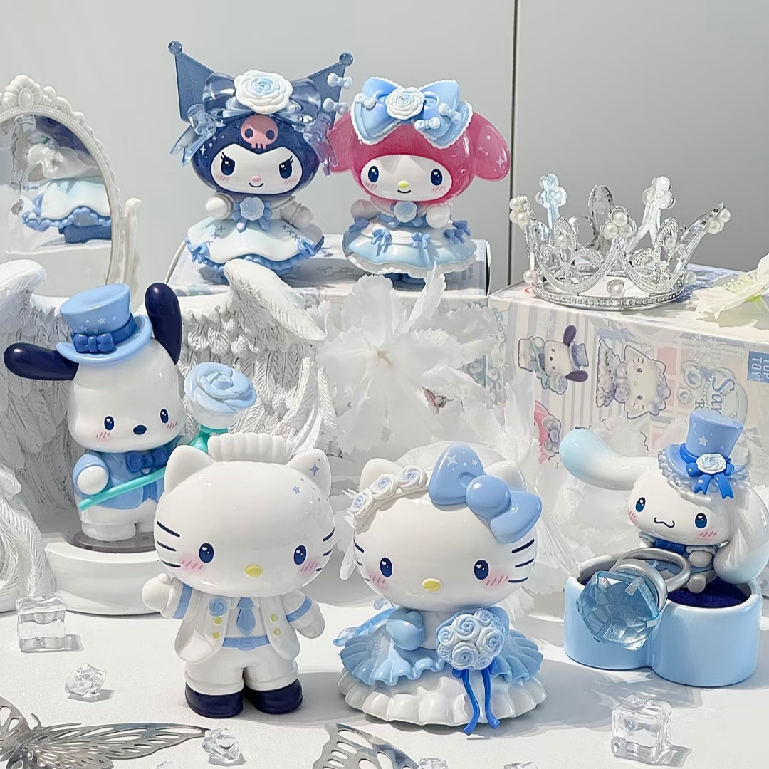 正版TOPTOY三丽鸥浪漫婚礼系列盲盒情人节七夕结婚告白女生日礼物