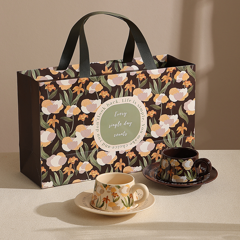 法式复古咖啡杯高档精致礼盒情侣杯陶瓷杯碟套装乔迁新居结婚礼物