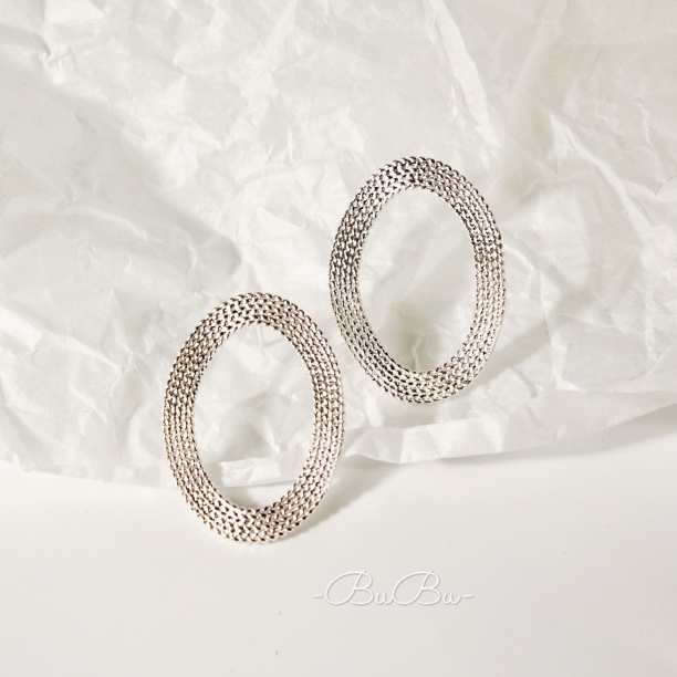 925银耳饰 <挪威森林>轻奢小众高级感简约冷淡风圈圈耳钉