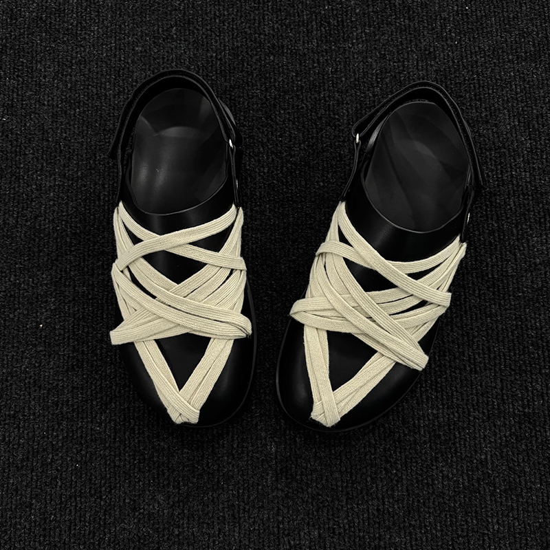 勃肯鞋男女2025年新款夏季透气包头休闲鞋一脚蹬半拖潮流户外拖鞋