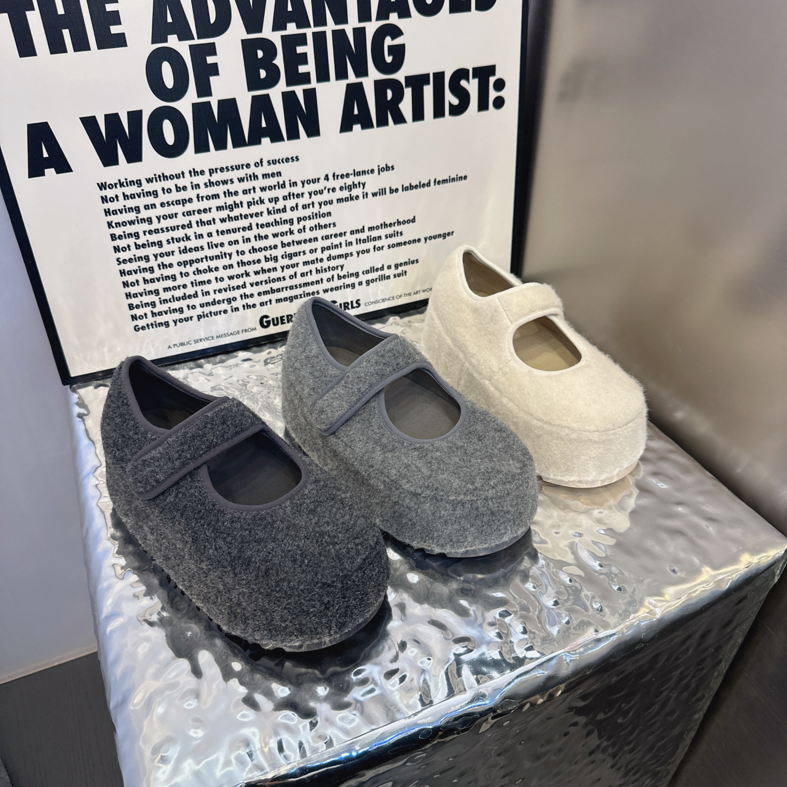 中性风圆头法式女女鞋松糕鞋系带冬季胶粘休闲厚底网红舒适时尚