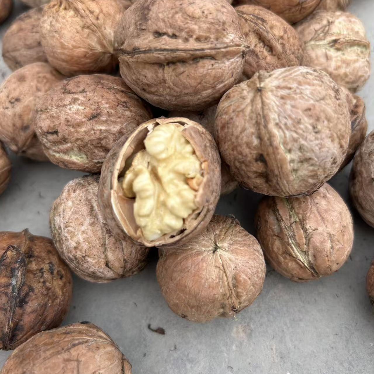 2025年新货新疆阿克苏185纸皮核桃没有洗过【原色未清洗】新疆直发