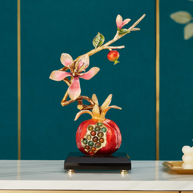 多子多福客厅玄关高档家用创意装饰礼品轻奢新中式卧室简约结婚