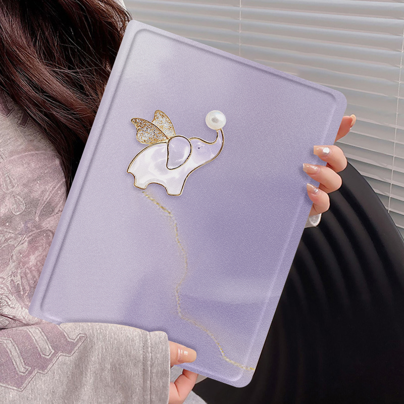 晕染小飞象ipad11平板保护壳ipad air7新款奢华好看高颜值ipad 11