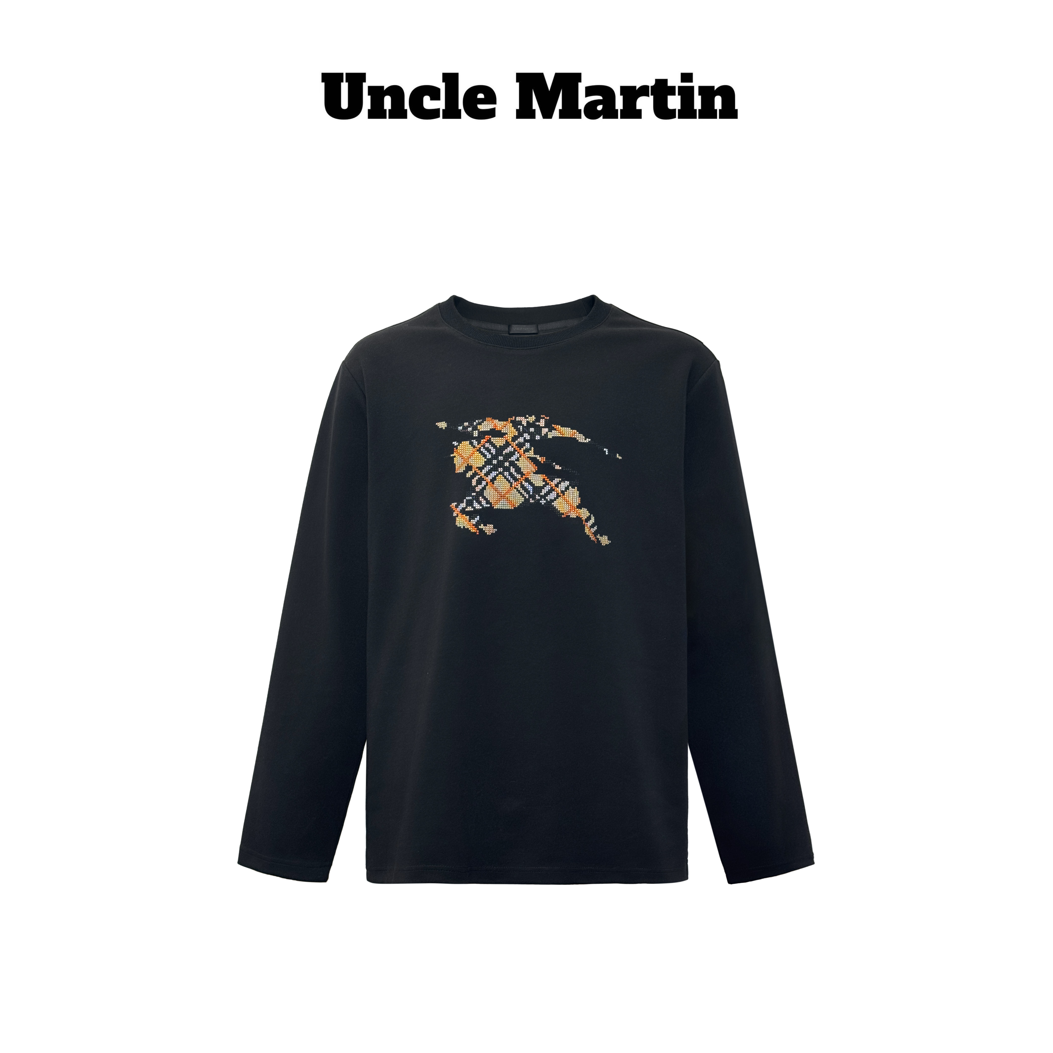 马丁叔叔 25W冬季潮流圆领保暖打底印花T恤 865
