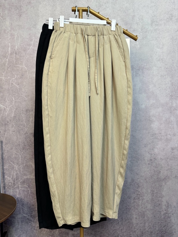 （断码）定织莱赛尔冰感阔腿韩系少年感老钱风裤子休闲裤