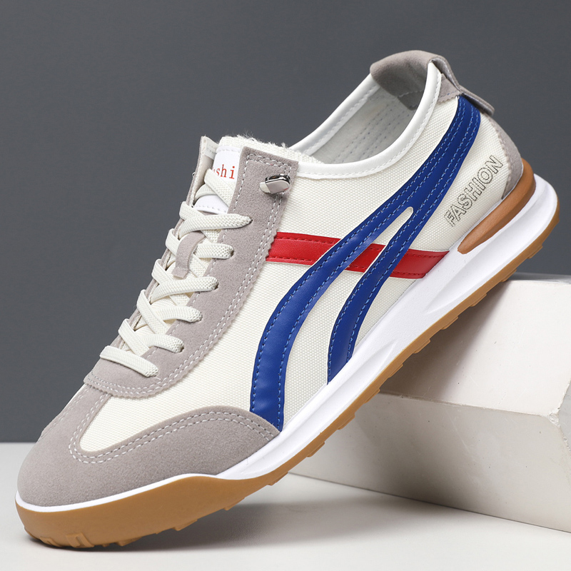 现货春秋款男鞋轻便运动免系带阿甘鞋透气时尚百搭休闲鞋韩版板鞋