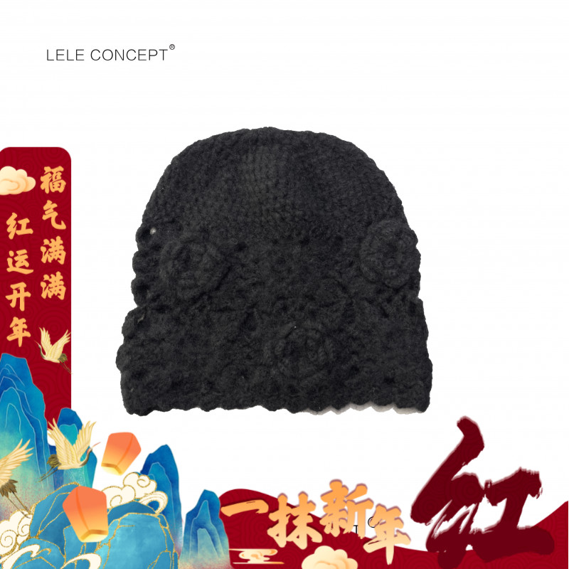 LELE CONCEPT丨新款设计感镂空针织帽UM25C0001W