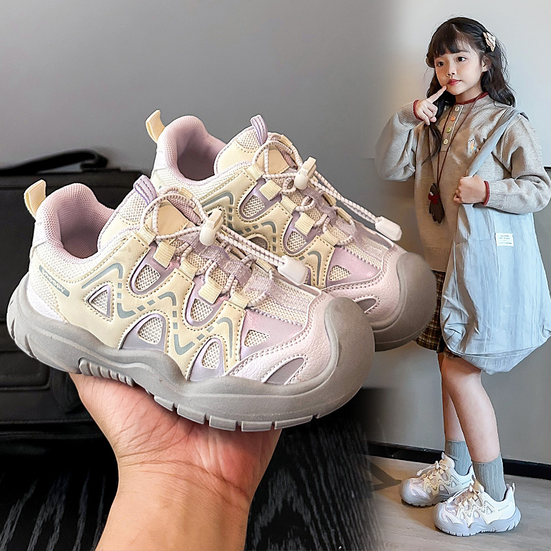 女童运动鞋25秋季新款多色运动鞋休闲防滑软底儿童鞋子包头跑步鞋