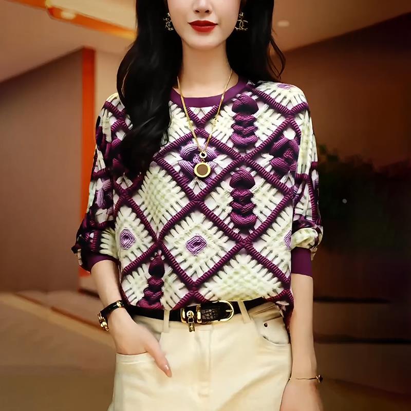 打底衫女秋冬季洋气内搭时尚宽松大码显瘦减龄独特别致设计感上衣