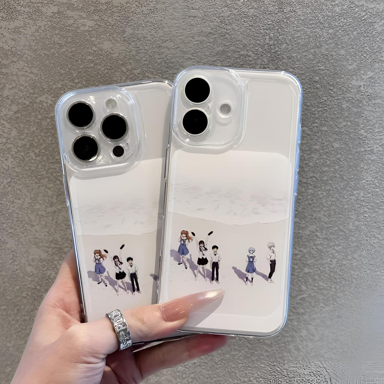 二次元海边eva适用苹果17promax手机壳16小米华为14防摔