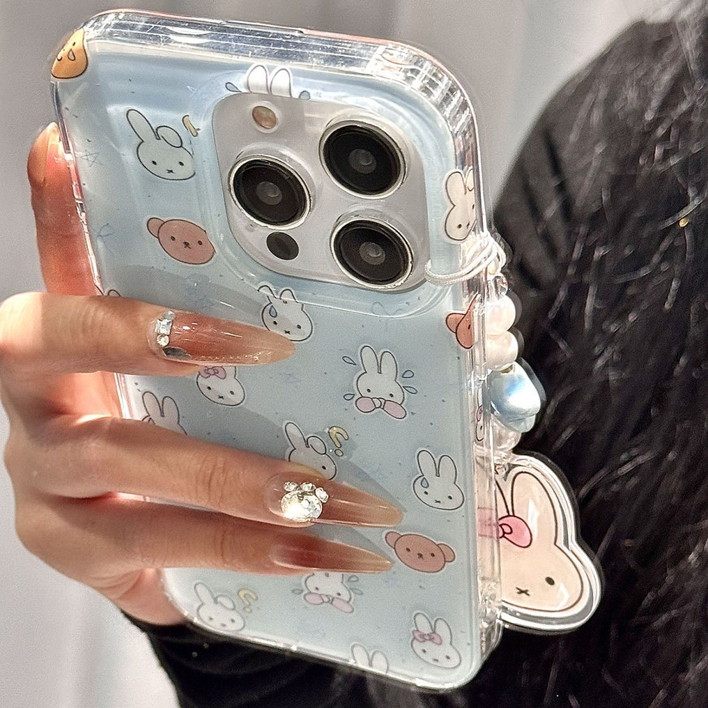 满屏兔适用苹果iphone小米15/14/13pro防摔vivo华为oppo手机壳