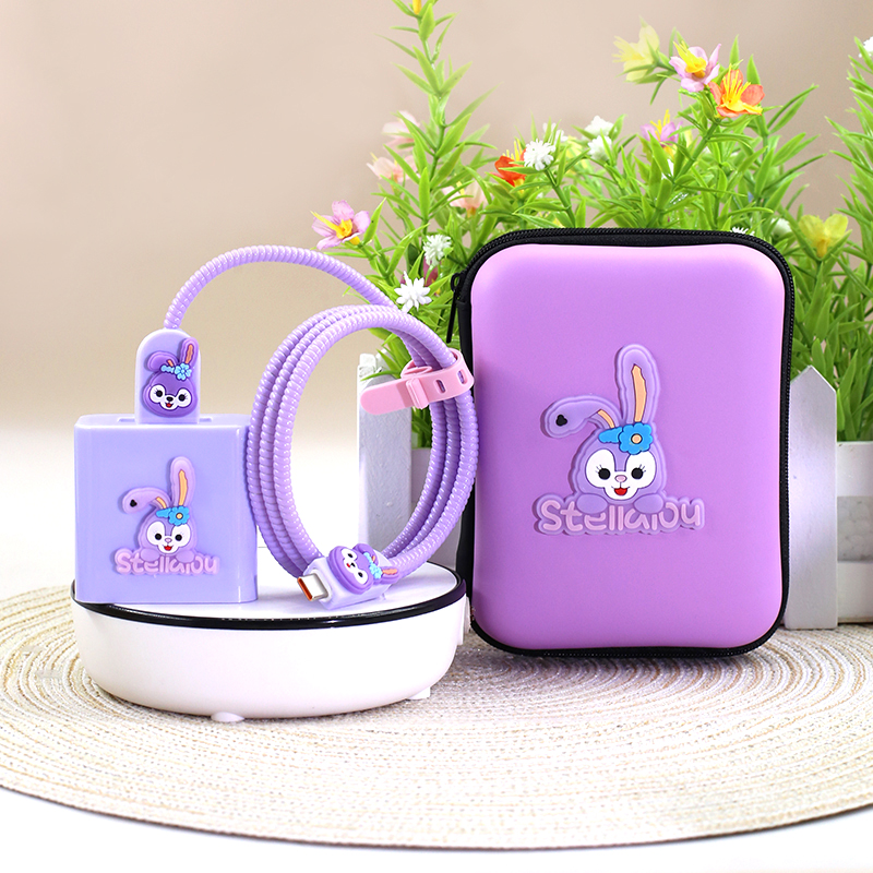 适用A6 GT A6Pro A1手机数据线保护套卡通OPPO100w充电器线缠绕绳