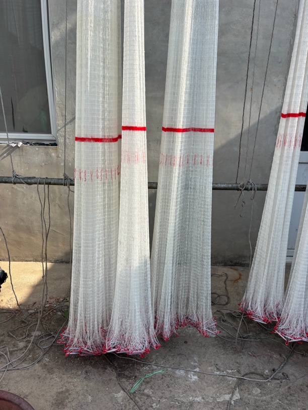 传统机织大力马线1指眼撒网合金铅坠捕鱼网横拼接一开到顶旋网