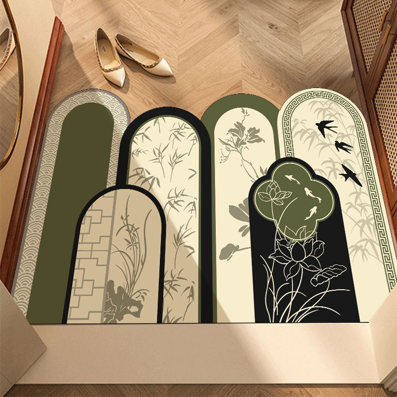 【60*100cm】新古典入户门地垫家用浴室卫生间吸水速干耐脏防滑垫子
