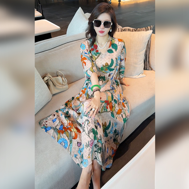 【Linda姐高端线】夏季新款时尚气质收腰法式连衣裙子AS5LYH0559