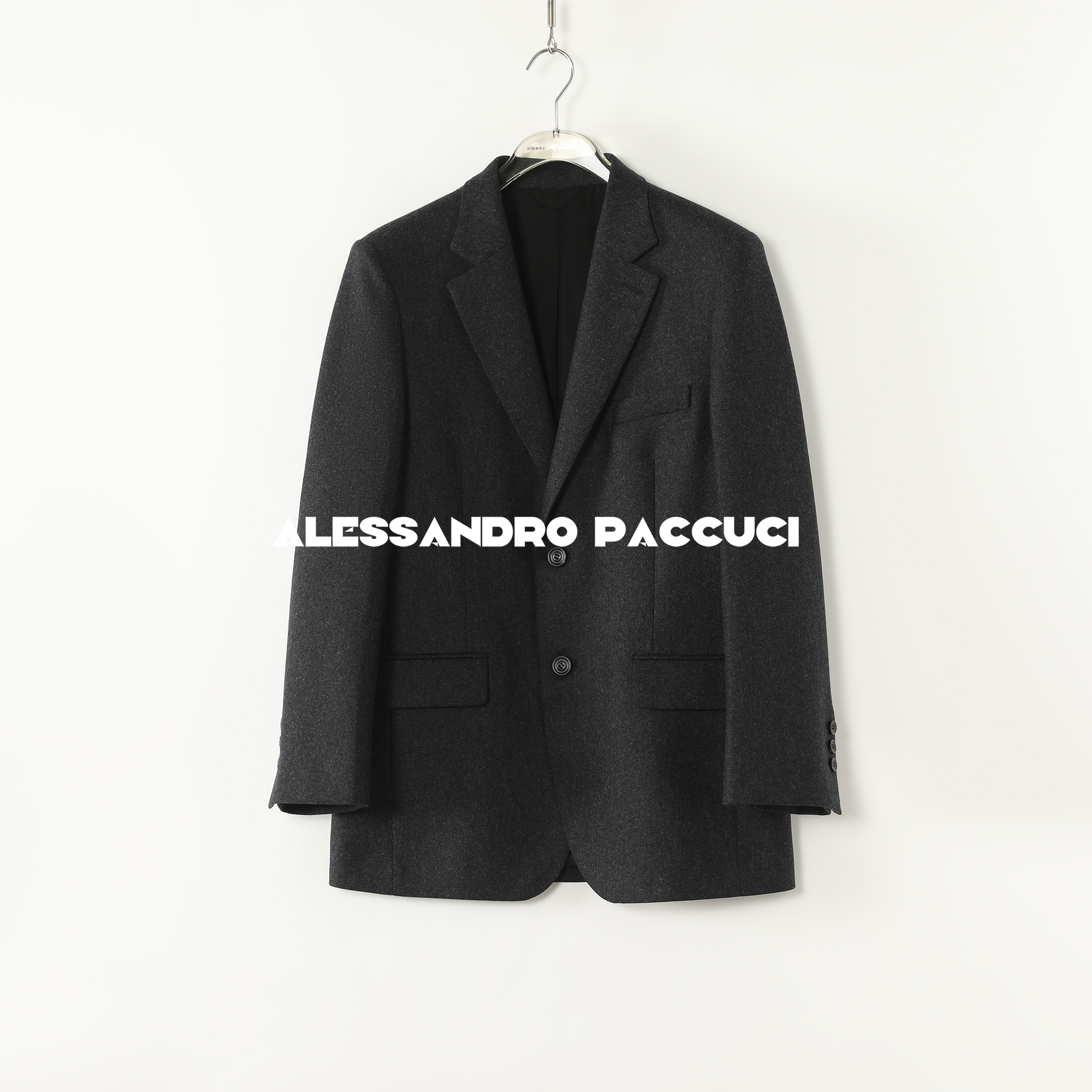 AP洛哥53144WZ【黑标系列】意大利进口VBC绵羊毛法兰绒翻驳领西装