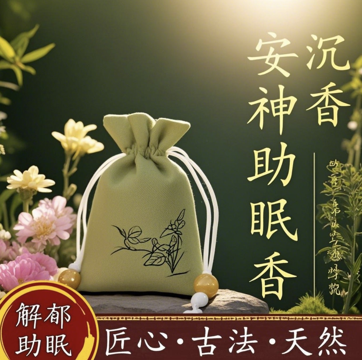 安神助眠香囊包/抗焦虑/养生香囊/助眠好物/改善睡眠/中药包/助眠