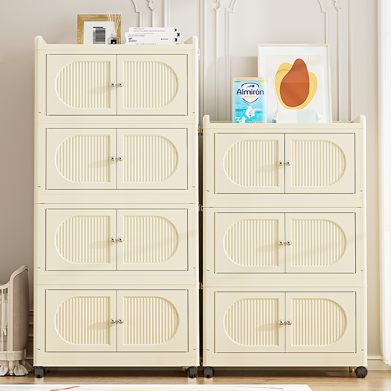 新疆包邮西藏包邮安家日记【50面宽破价】折叠收纳柜多层家用免安装