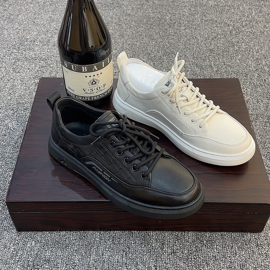 35码起休闲板鞋夏季男士皮鞋真皮新款小白鞋百搭低帮鞋子青年皮鞋