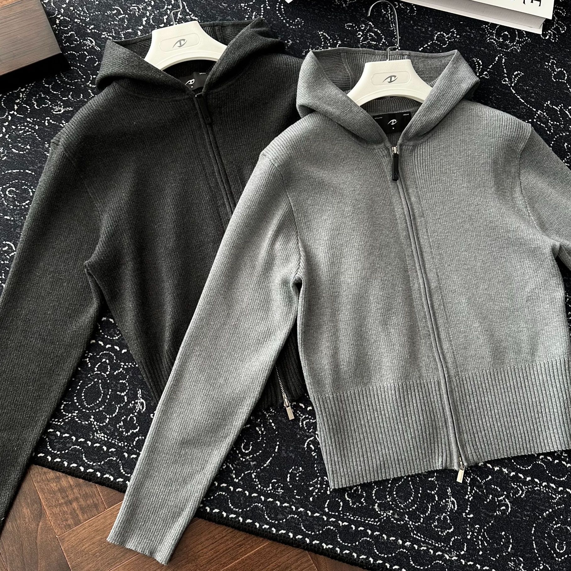 CATSSTAC巴拉克拉法连帽开衫羊毛毛衣内搭打底衫男