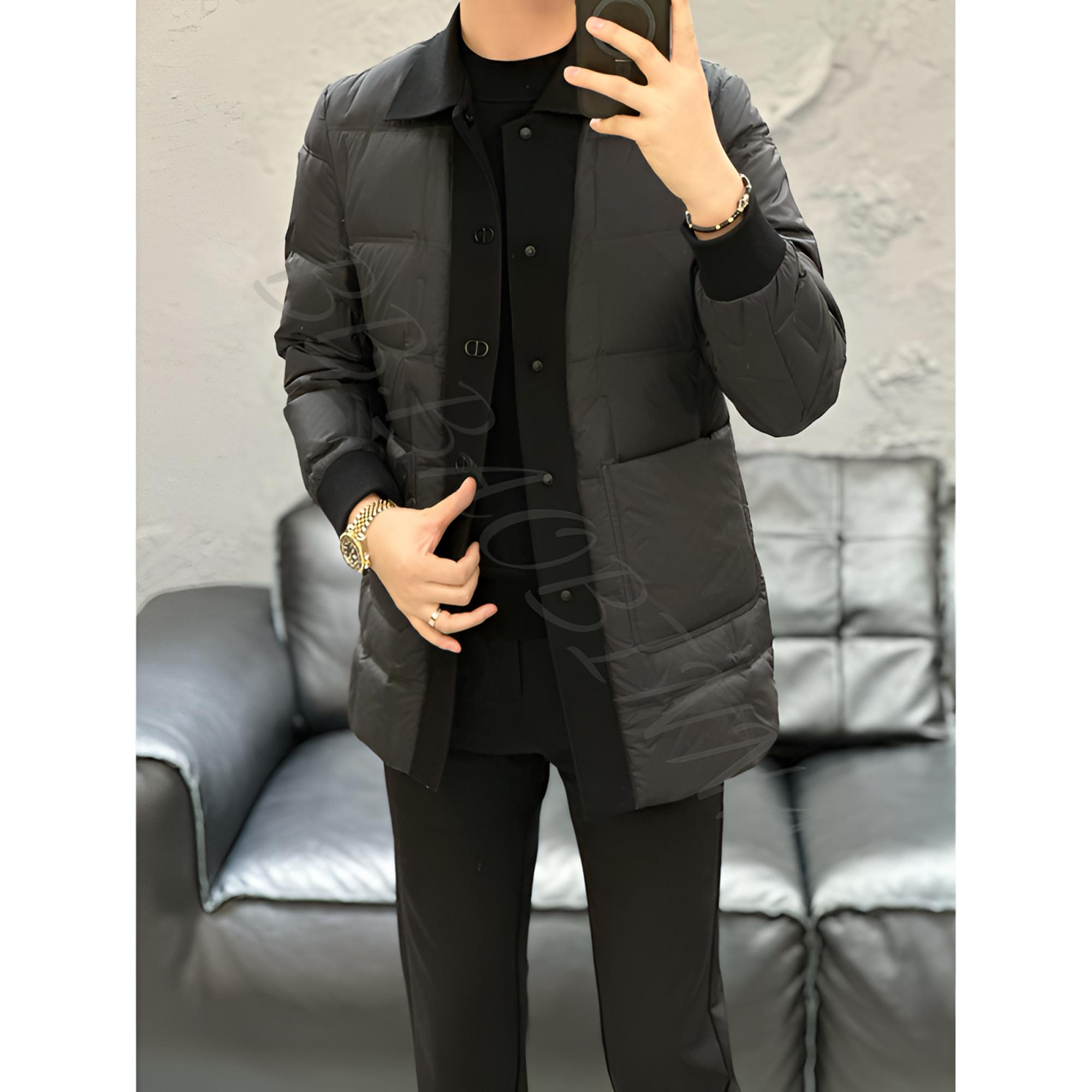 小野· 男装 | "鸭绒“轻奢时尚中长款羽绒外套8728