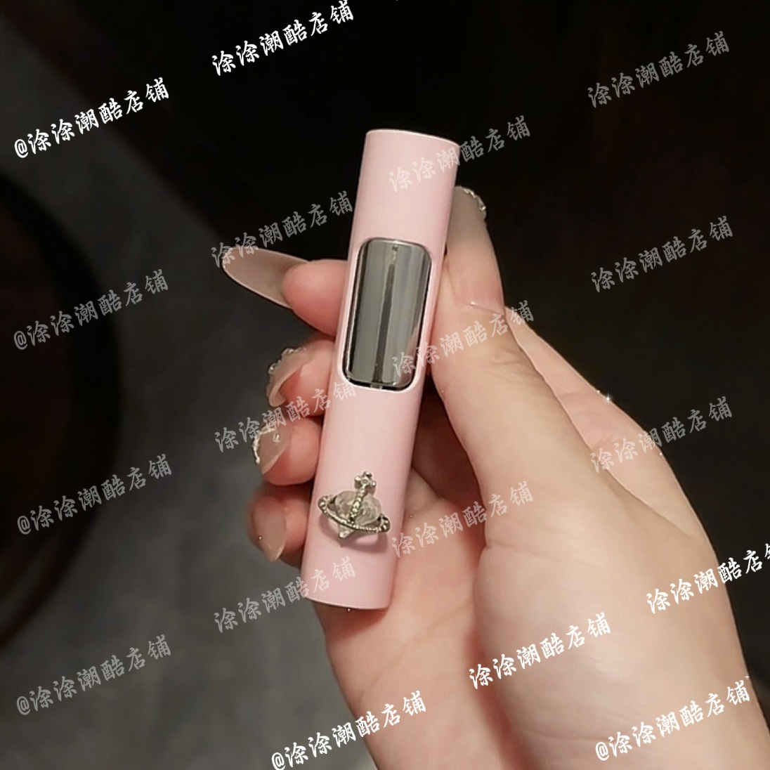 【涂涂潮酷】精致高级感时尚手作小巧金属防风粉焰女生打火机送女友