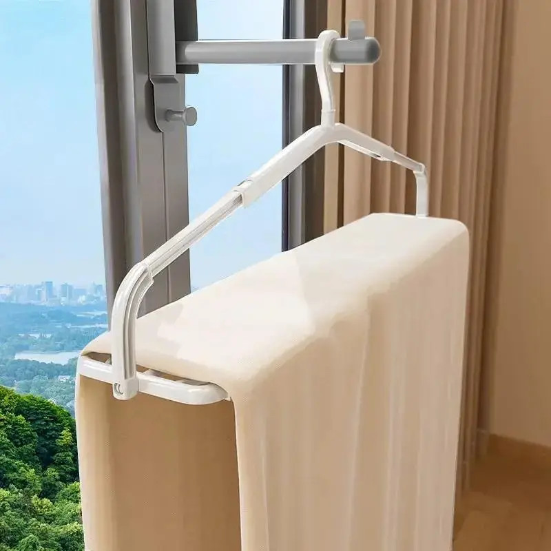 大衣架晒被子床单专用可伸缩超大晾衣架家用阳台晾晒被套浴巾神器