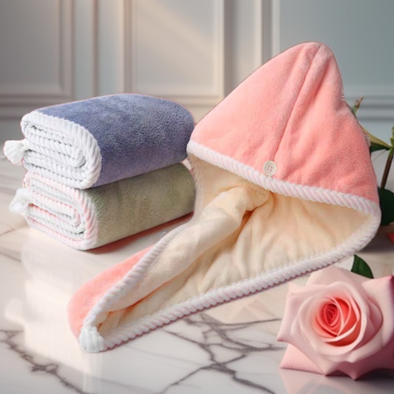 干发帽女吸水双层加厚2025新款包头巾洗头擦头发超强速干毛巾浴帽