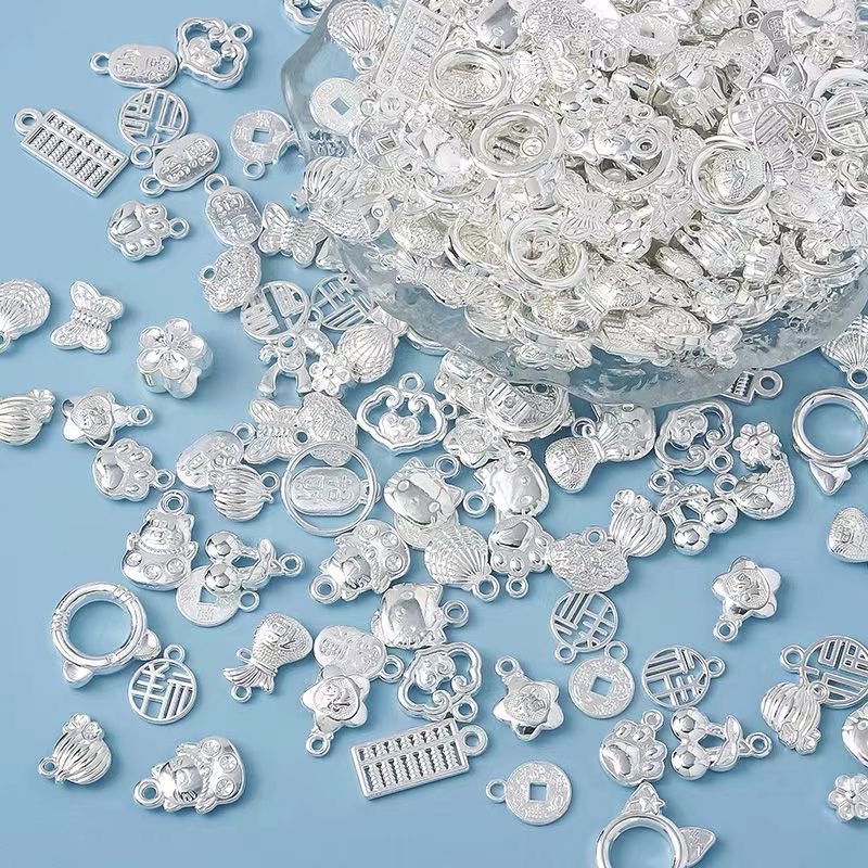 花托链接#DIY手工保色合金花托配件