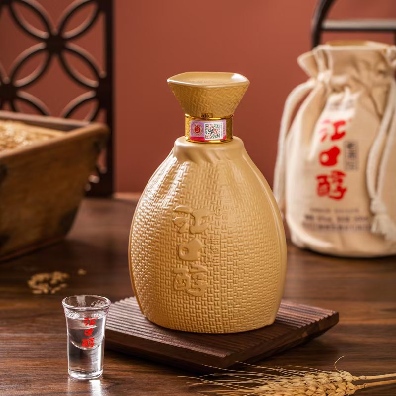江口醇老酒坛口粮酒川派浓香中华老字号老窖池纯酿酒52度500ml/瓶