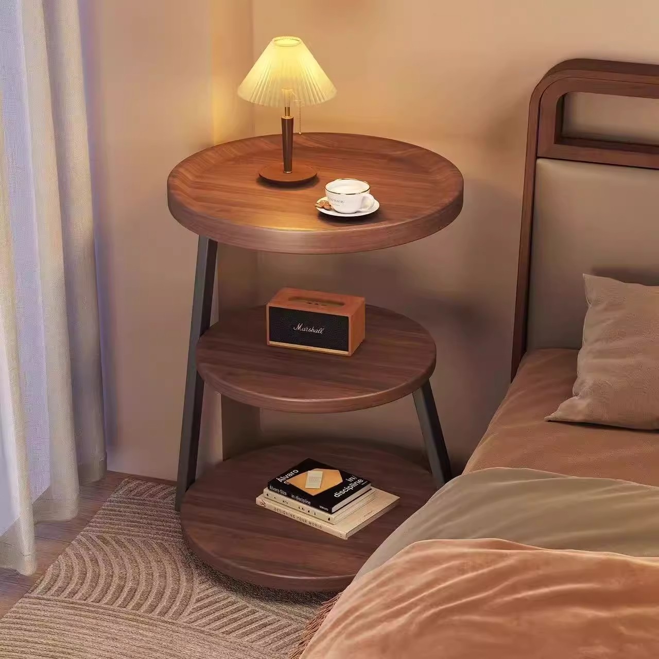 家用边几客厅沙发边柜2025新款可移动茶几小桌子置物架角几床头桌