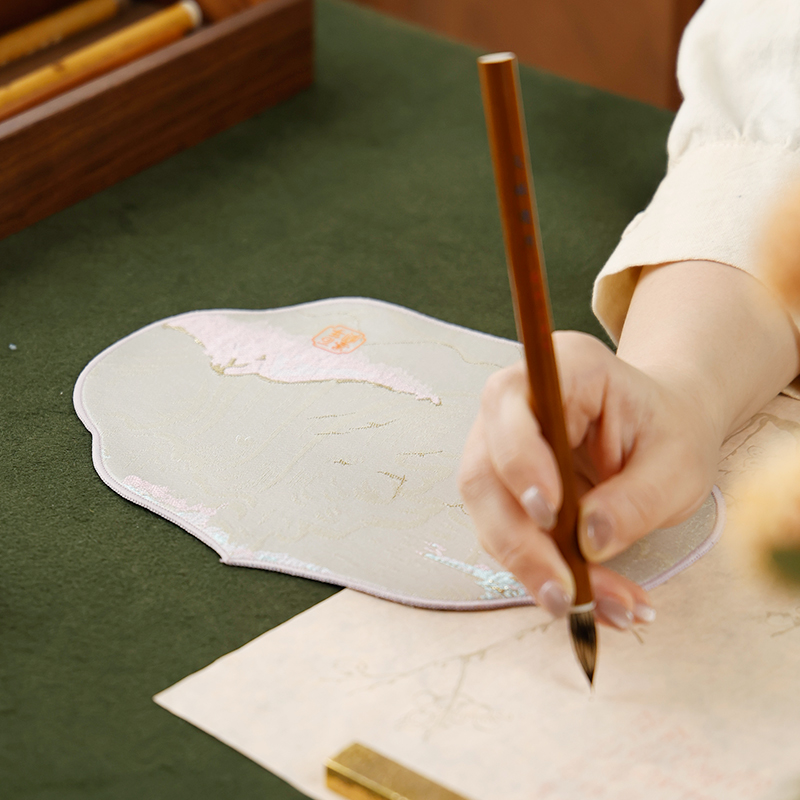 织锦福禄如意腕垫 书法臂枕腕枕桌垫臂垫手防滑美观实用款小摆件