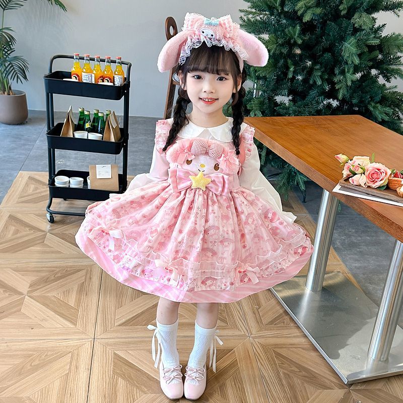 女童连衣裙春季2025新款洋气儿童美乐蒂洛丽塔女宝宝公主裙春装潮