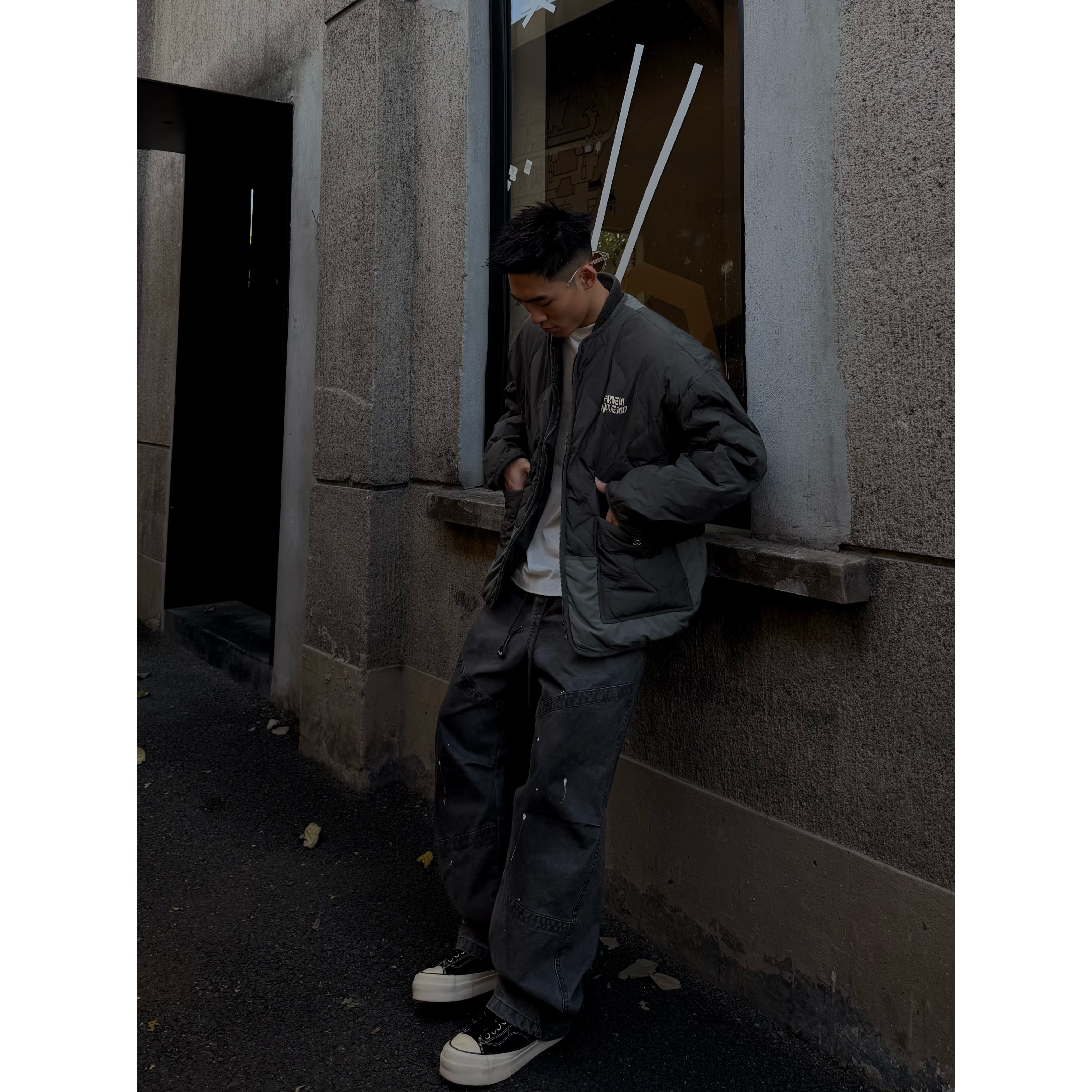 SFANG 冬季美式90白鸭绒城市户外道袍休闲保暖男士羽绒上衣外套